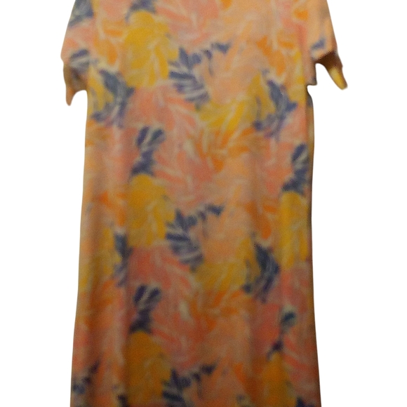 Caribbean Joe - Tropical Floral Pattern, Short Sleeve W/ Tie Accent, Size Medium - Picture 8 of 13